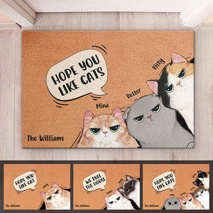 Les chats dominent le monde - Tapis décoratif personnalisé pour chat - Cadeau pour les propriétaires et les amoureux des animaux