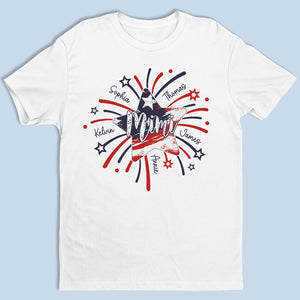 Joyeux 4 juillet à notre Mimi - T-shirt, sweat à capuche, sweat-shirt unisexe personnalisé pour la famille - 4 juillet, cadeau d'anniversaire pour grand-mère