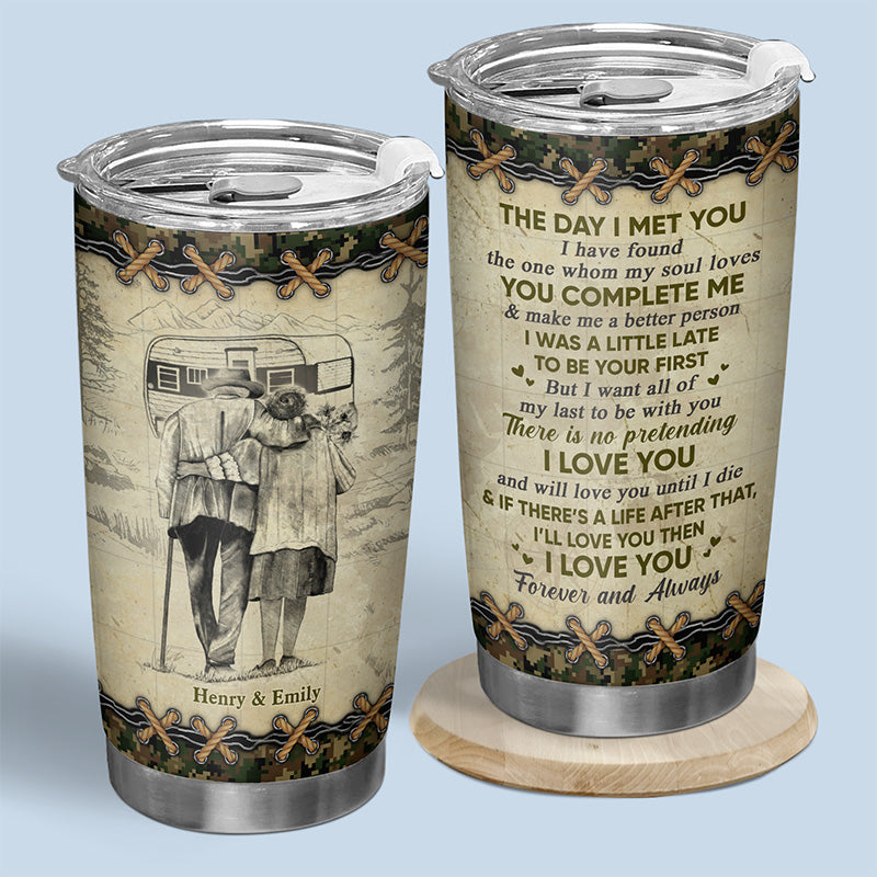Je t'aime pour toujours et à jamais - Verre personnalisé pour couple - Cadeau pour femme, anniversaire