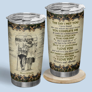 Je t'aime pour toujours et à jamais - Verre personnalisé pour couple - Cadeau pour femme, anniversaire