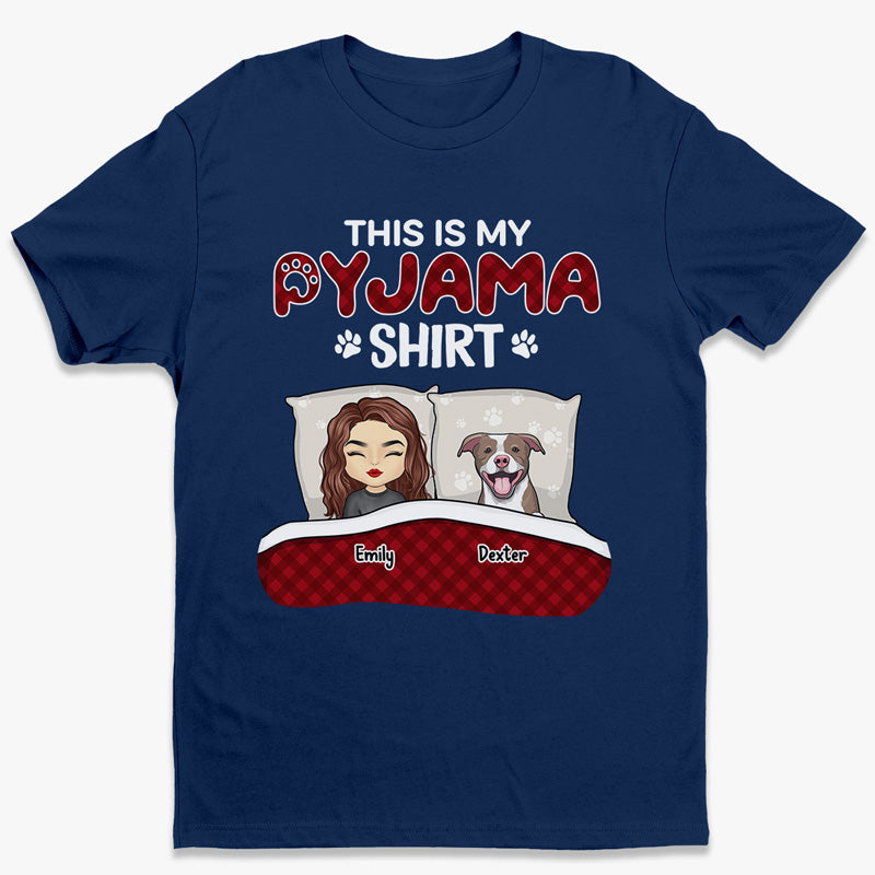 T-shirt unisexe personnalisé « C'est mon pyjama avec animal de compagnie » - Cadeau pour les propriétaires d'animaux et les amoureux des animaux
