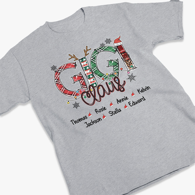 Mes petits-enfants ont mis la joie dans mon Noël - T-shirt unisexe personnalisé, sweat à capuche, sweat-shirt - Cadeau de Noël pour maman, grand-mère
