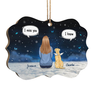 Tu me manques un peu plus chaque jour - Ornement commémoratif personnalisé - Bois en forme de Benelux - Cadeau de Noël, cadeau de condoléances pour les propriétaires d'animaux et les amoureux des animaux