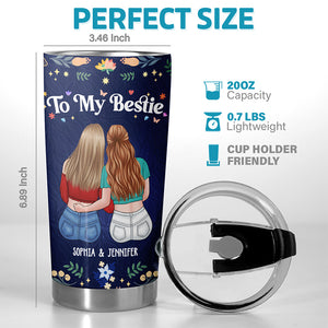 Merci ma sœur non biologique - Gobelet personnalisé Bestie - Cadeau pour meilleures amies, meilleures amies, sœurs