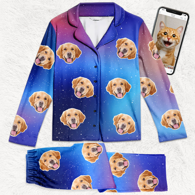 Pyjama personnalisé avec photo pour chiens et chats - Cadeau de Noël pour propriétaires et amoureux des animaux