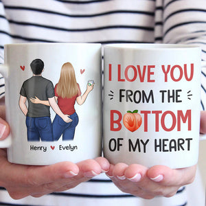 On se prend toujours les fesses même quand on est vieux et ridé - Tasse personnalisée pour couple - Cadeau pour mari et femme, anniversaire