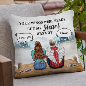 Je suis toujours là pour toi - Coussin personnalisé commémoratif - Cadeau de condoléances pour les membres de la famille