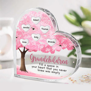 La plus grande bénédiction que votre cœur connaîtra jamais - Plaque acrylique personnalisée en forme de cœur pour la famille - Cadeau pour grand-mère, arrière-grand-mère