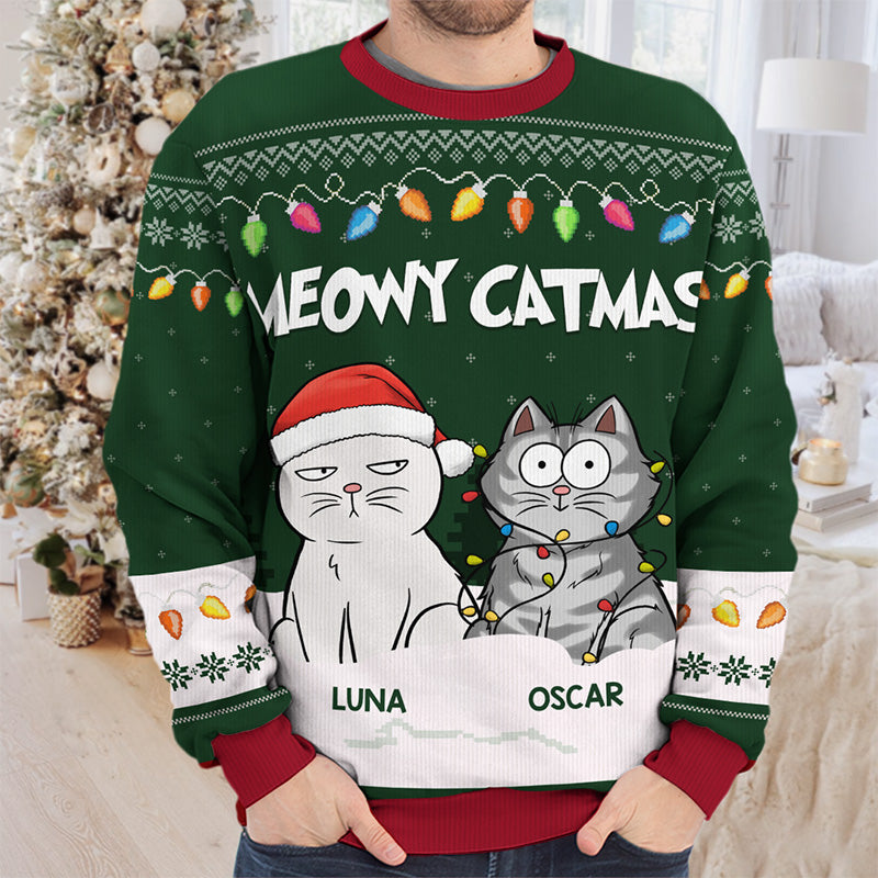 Ne m'oublie pas Père Noël - Sweat-shirt personnalisé pour chien et chat - Pull en laine unisexe - Cadeau de Noël pour les propriétaires et les amoureux des animaux