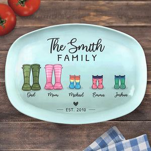 Notre famille - Plateau personnalisé pour la famille - Cadeau pour les membres de la famille