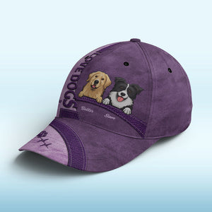 La vie est meilleure avec un chien vert ! Casquette personnalisée pour chien, imprimé intégral, classique ! Nouveauté, cadeau pour les propriétaires et les amoureux des animaux.