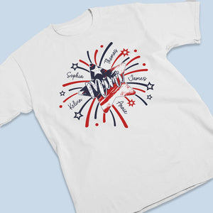 Joyeux 4 juillet à notre Mimi - T-shirt, sweat à capuche, sweat-shirt unisexe personnalisé pour la famille - 4 juillet, cadeau d'anniversaire pour grand-mère
