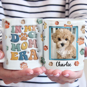 À l'ère de mon papa à fourrure - Mug personnalisé avec effet gonflé en 3D pour chien et chat - Cadeau pour les propriétaires et les amoureux des animaux