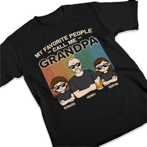 Heureux d'être appelé grand-père - T-shirt, sweat à capuche, sweat-shirt unisexe personnalisé pour la famille - Cadeau pour grand-père, papa