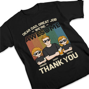 Cher papa, nous sommes tes enfants géniaux - T-shirt unisexe personnalisé, sweat à capuche, sweat-shirt - Cadeau de fête des pères, d'anniversaire pour papa