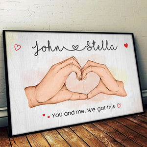 Je t'ai aimé à l'époque, je t'aime toujours - Affiche horizontale personnalisée pour couple - Cadeau pour mari et femme, anniversaire