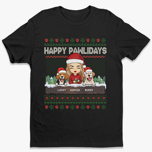 Je crois aux pattes du Père Noël - T-shirt, sweat à capuche et sweat-shirt unisexe personnalisé pour chien et chat - Cadeau de Noël pour propriétaires et amoureux des animaux