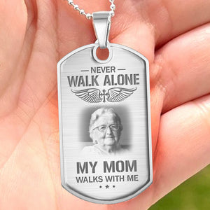Photo personnalisée Je t'emporterai avec moi - Collier personnalisé commémoratif - Cadeau de condoléances, cadeau pour les membres de la famille