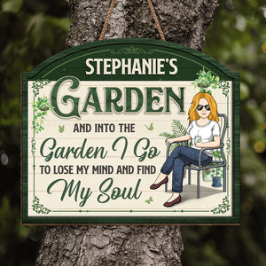 Garden, Where I Find My Soul - Garden Personalized Custom Shaped Home Decor Wood Sign - House Warming Gift For Gardening Lovers