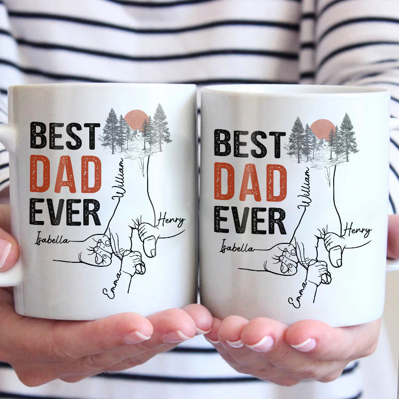 Tu es le meilleur papa du monde - Mug personnalisé pour la famille - Cadeau de fête des pères, d'anniversaire pour papa, grand-père