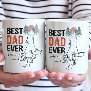 Tu es le meilleur papa du monde - Mug personnalisé pour la famille - Cadeau de fête des pères, d'anniversaire pour papa, grand-père