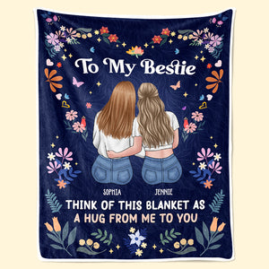 Je veux te faire un câlin, ma meilleure amie ! Couverture personnalisée pour meilleure amie ! Cadeau pour les meilleures amies, les meilleures amies et les sœurs