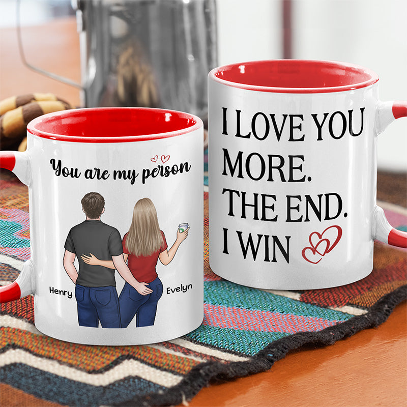 Je t'aime plus que je ne peux le dire - Tasse personnalisée pour couple - Cadeau pour mari et femme, anniversaire