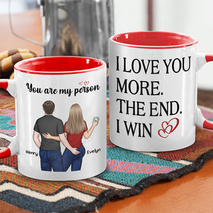 Je t'aime plus que je ne peux le dire - Tasse personnalisée pour couple - Cadeau pour mari et femme, anniversaire