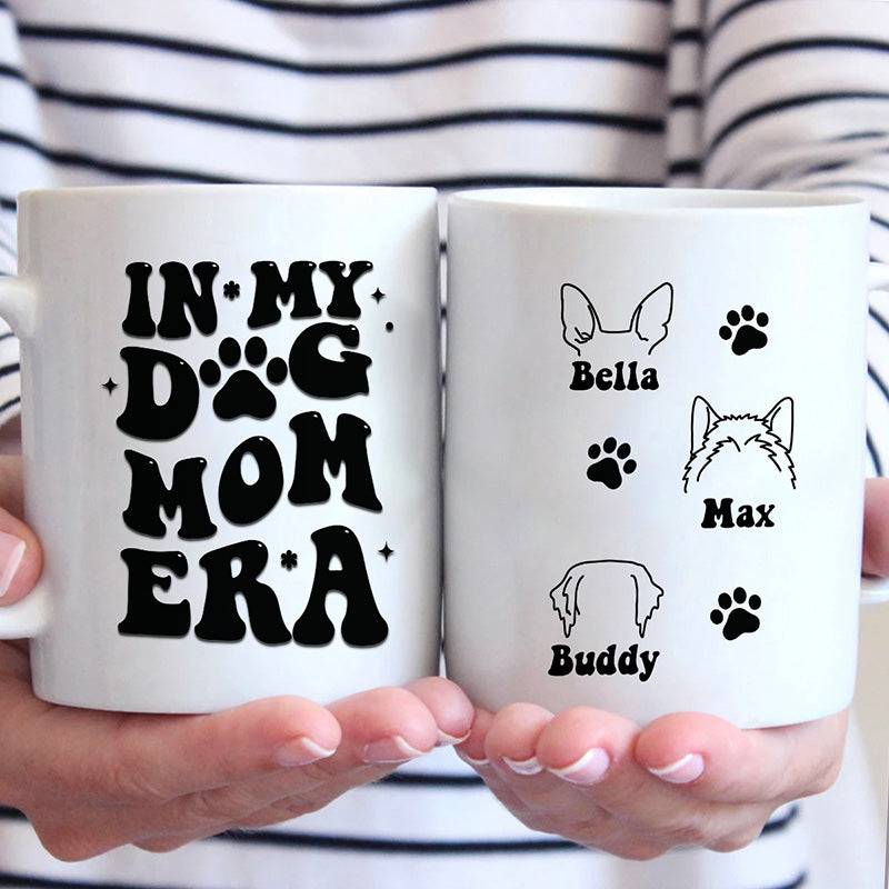 À l'ère de ma maman chien - Mug personnalisé pour chien et chat - Cadeau pour les propriétaires et les amoureux des animaux