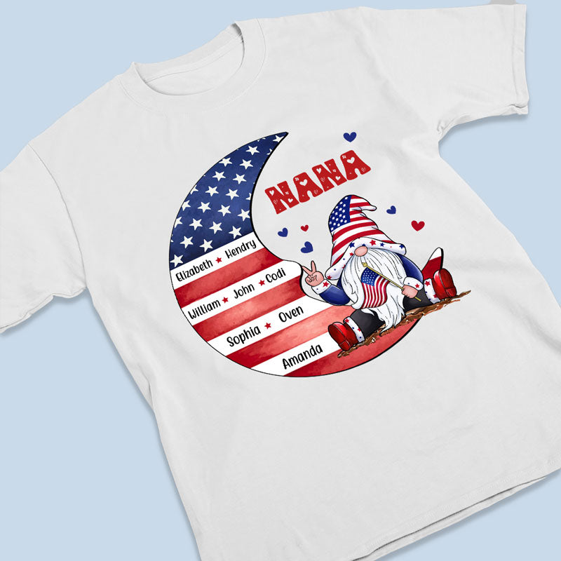 Nana, on t'aime toujours - T-shirt unisexe personnalisé, sweat à capuche, sweat-shirt - 4 juillet, cadeau d'anniversaire pour grand-mère