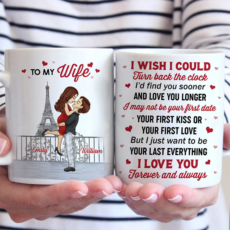 Je veux juste être tout pour toi - Tasse personnalisée pour couple - Cadeau pour mari et femme, anniversaire