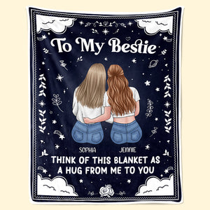 Mon câlin pour toi - Couverture personnalisée Bestie - Cadeau pour meilleures amies, BFF, sœurs