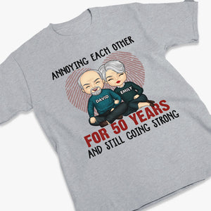 Annoying Each Other For Many Years - Anniversary Gifts, Gift For Couples, Husband Wife - Personalized Unisex T-shirt