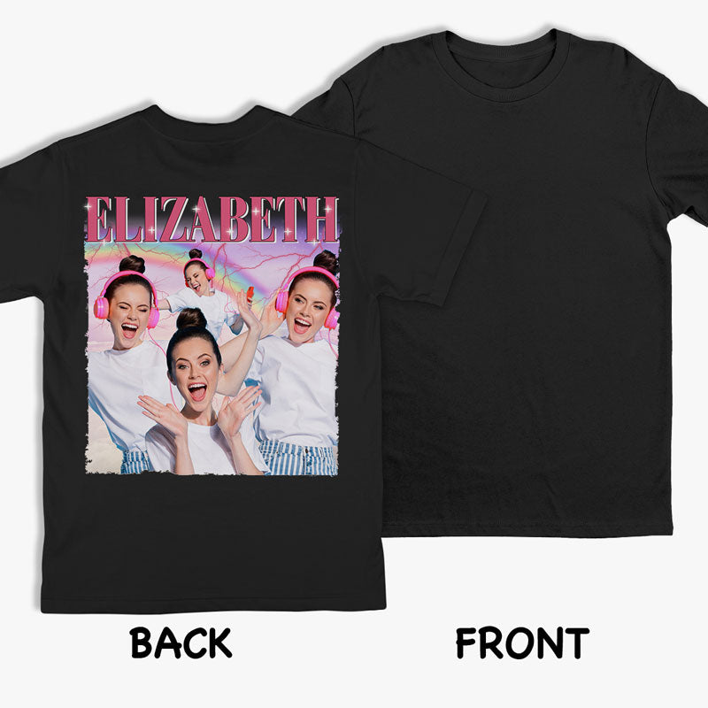 T-shirt, sweat à capuche et sweat-shirt unisexe personnalisé avec photo « Shine Your Way » - Cadeau pour la famille
