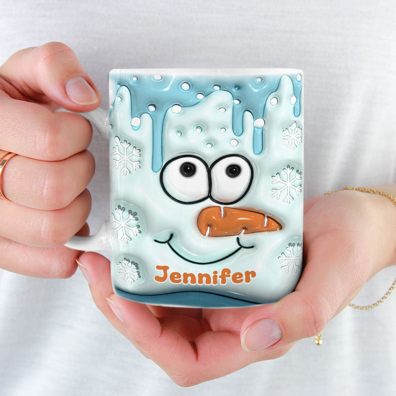 Bonjour décembre - Mug personnalisé avec effet gonflé en 3D - Cadeau de Noël pour les membres de la famille