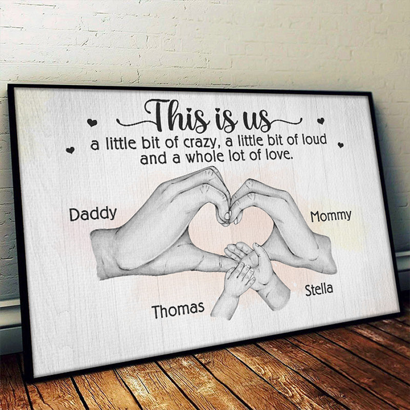 Il n'y a pas de plus beau cadeau que la famille - Affiche horizontale personnalisée pour la famille - Cadeau pour les membres de la famille