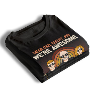 Cher papa, merci pour tout - T-shirt unisexe personnalisé pour la famille, sweat à capuche, sweat-shirt - Cadeau de fête des pères, d'anniversaire pour papa