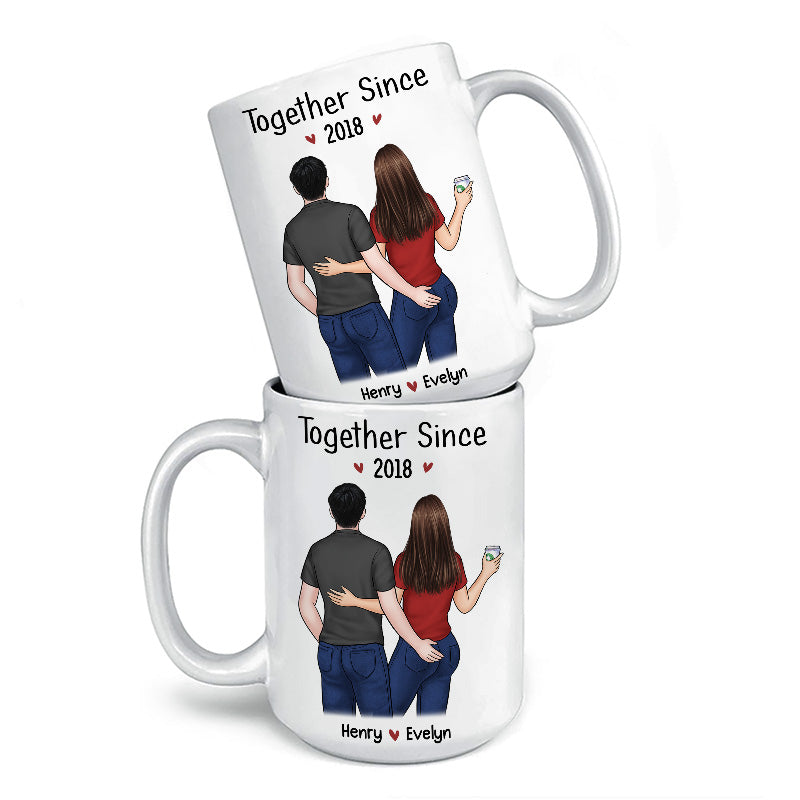 Tu es mon âme sœur - Tasse personnalisée pour couple - Cadeau pour mari et femme, anniversaire