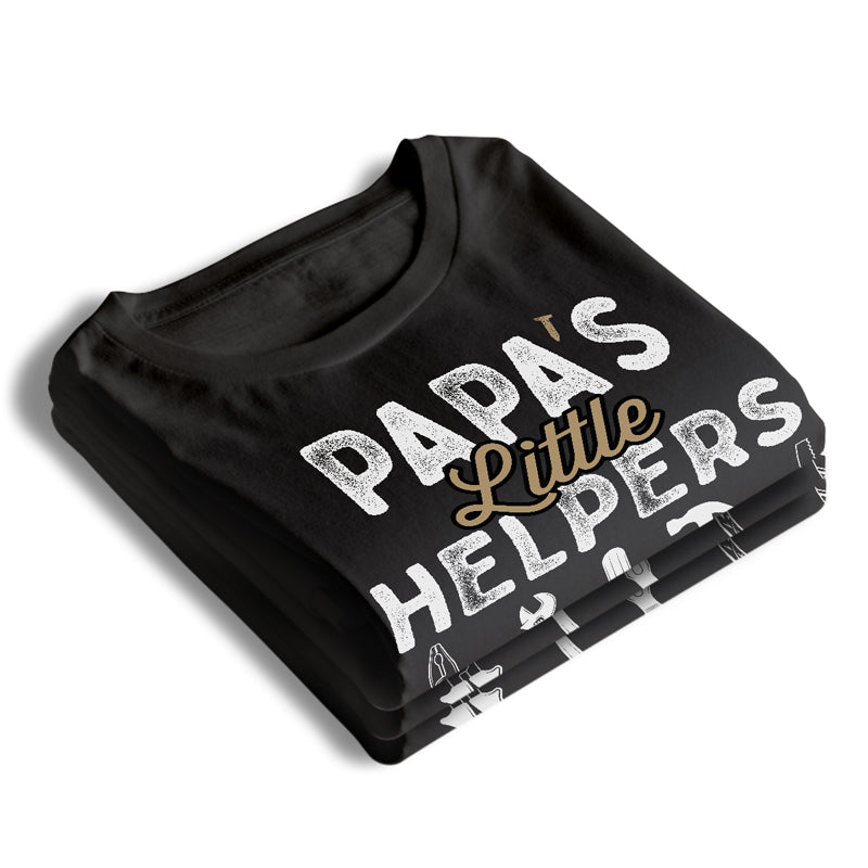 Les petits assistants de papa - T-shirt unisexe personnalisé, sweat à capuche, sweat-shirt - Cadeau de fête des pères et d'anniversaire pour papa