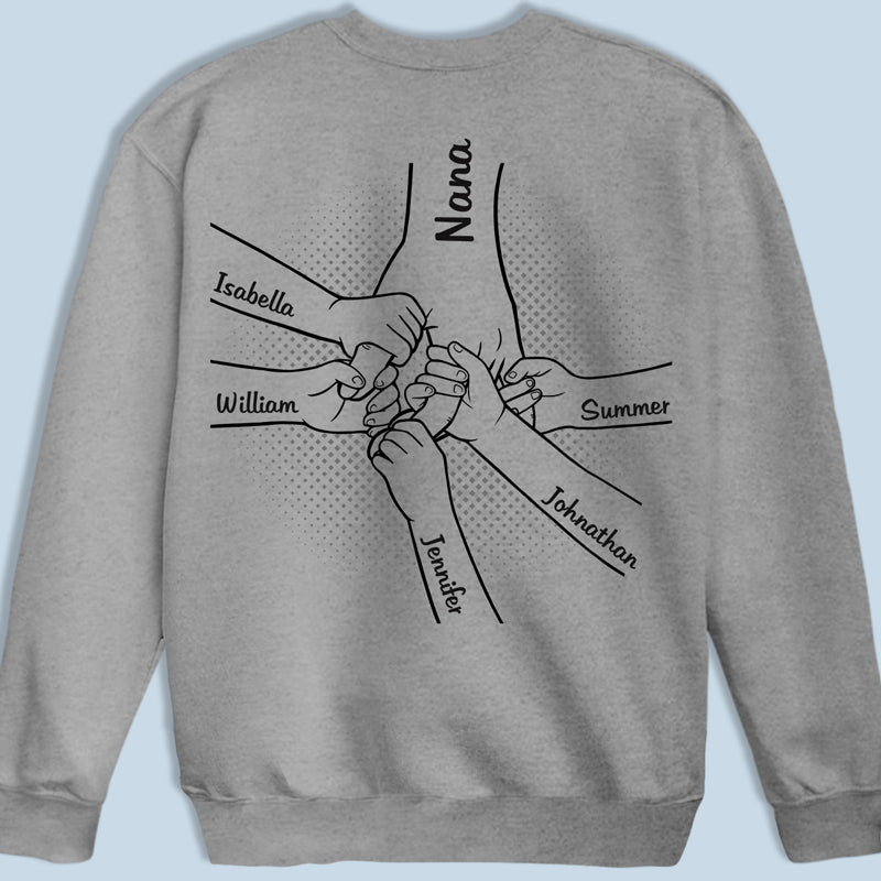 Ensemble, nous sommes plus forts - T-shirt, sweat à capuche, sweat-shirt unisexe personnalisé imprimé au dos - Cadeau d'anniversaire pour maman, grand-mère
