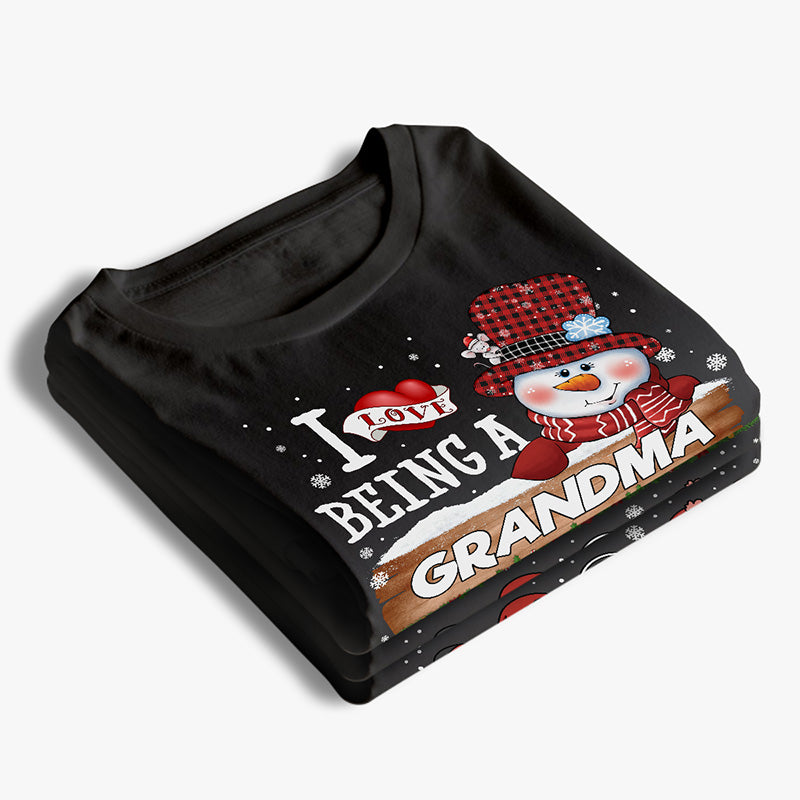 J'adore être grand-mère - T-shirt unisexe personnalisé, sweat à capuche, sweat-shirt - Cadeau de Noël pour maman, grand-mère, grand-père