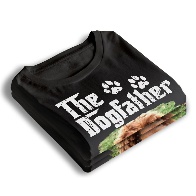 Photo personnalisée du papa chien le plus cool - T-shirt unisexe personnalisé, sweat à capuche, sweat-shirt - Cadeau fête des pères, anniversaire pour les propriétaires d'animaux et les amoureux des animaux