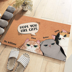 Les chats dominent le monde - Tapis décoratif personnalisé pour chat - Cadeau pour les propriétaires et les amoureux des animaux