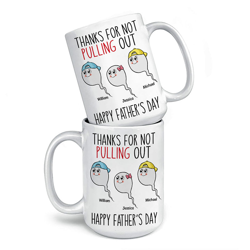 Voici votre récompense - Mug personnalisé familial - Fête des mères, fête des pères, cadeau d'anniversaire pour maman, papa