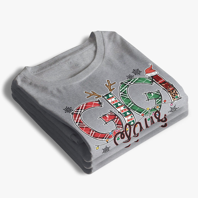 Mes petits-enfants ont mis la joie dans mon Noël - T-shirt unisexe personnalisé, sweat à capuche, sweat-shirt - Cadeau de Noël pour maman, grand-mère