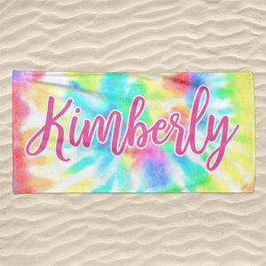 The Beach Is Calling - Family Personalized Custom Beach Towel - Summer Vacation Gift, Birthday Pool Party Gift For Family Members