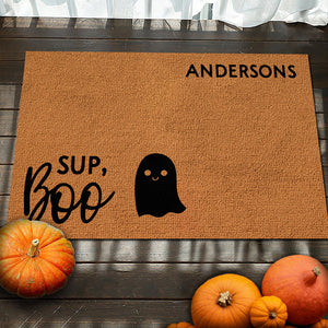 Tapis décoratif personnalisé « Sup Witches » pour la maison - Cadeau d'Halloween pour les membres de la famille