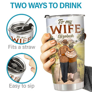 À ma femme, il était une fois - Verre personnalisé pour couple - Cadeau pour mari et femme, anniversaire