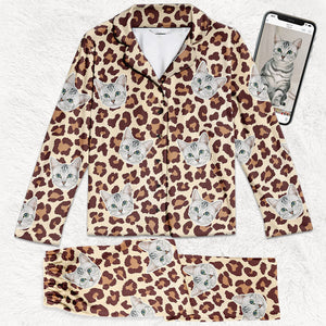 Pyjama personnalisé avec photo pour chiens et chats - Cadeau de Noël pour propriétaires et amoureux des animaux