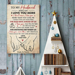 J'ai trouvé celui que mon âme aime - Affiche verticale personnalisée pour couple - Cadeau pour mari et femme, anniversaire